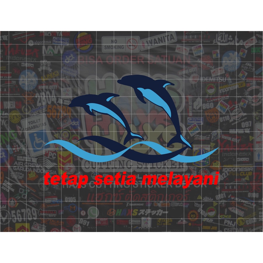 Cutting Sticker Logo Sugeng Rahayu Ukuran 10 Cm Untuk Motor Mobil