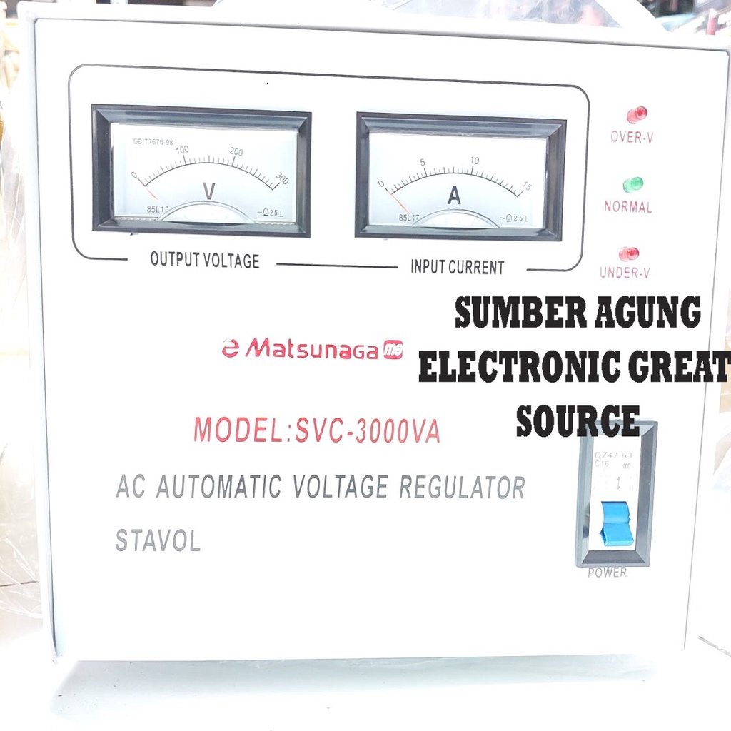 Stabilizer Matsunaga 3000VA 3000W AC 150V 220V 250V Automatic Voltage Regulator