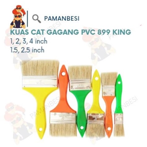 Jual Kuas Cat Tembok Gagang Pvc Brush King Koas Cet Inch Shopee Indonesia