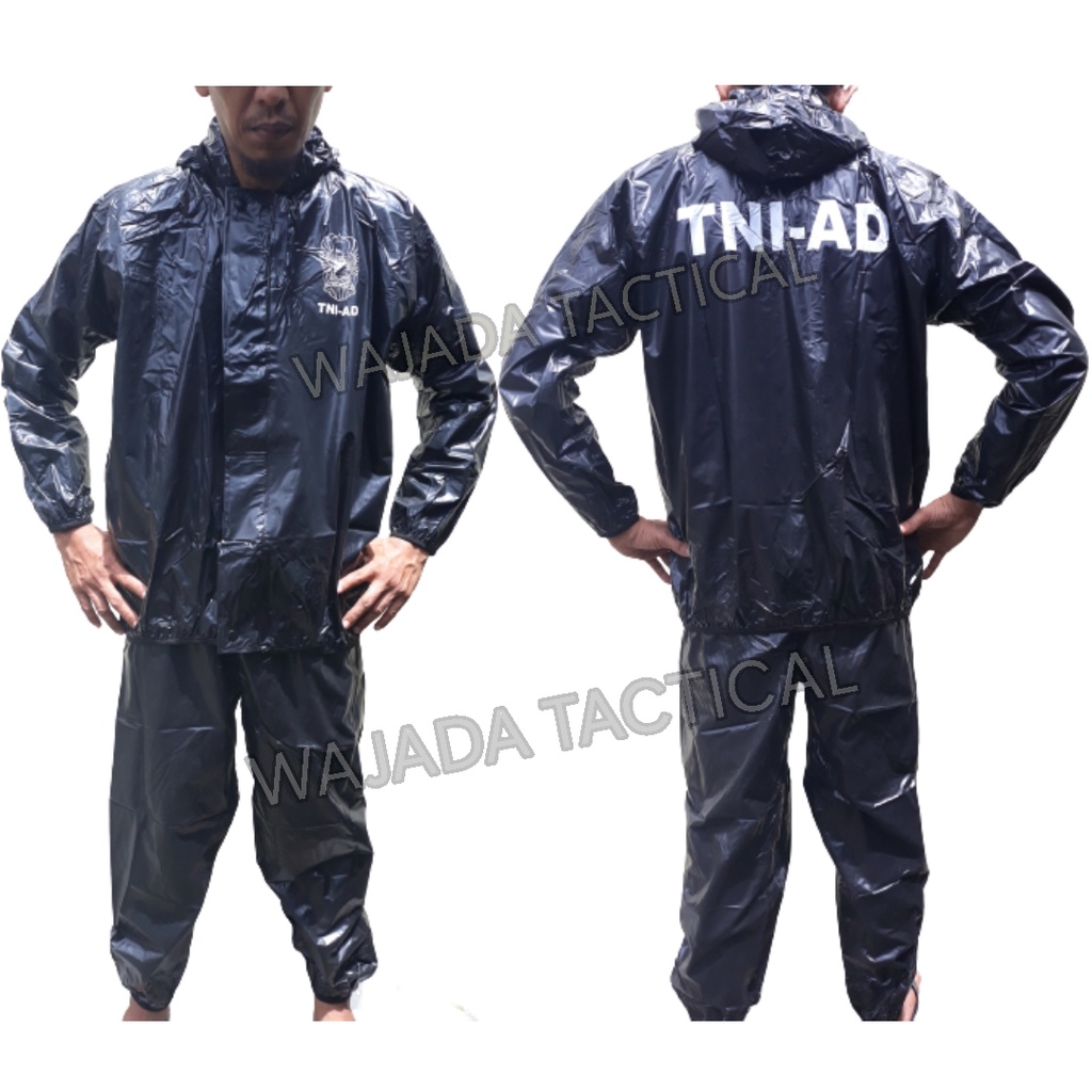 Baju Sauna Suit Jaket Sauna Frasser Transparant Hitam TNI Army