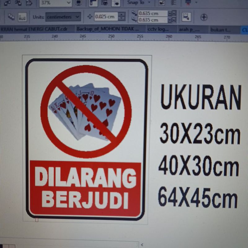 

STIKER DILARANG BERJUDI