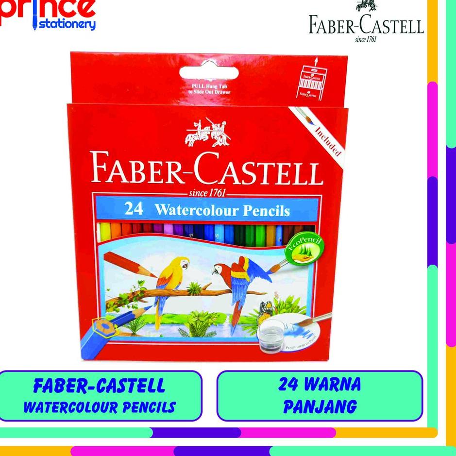 

Miliki FABER-CASTELL WATERCOLOUR PENCILS 24 WARNA PANJANG