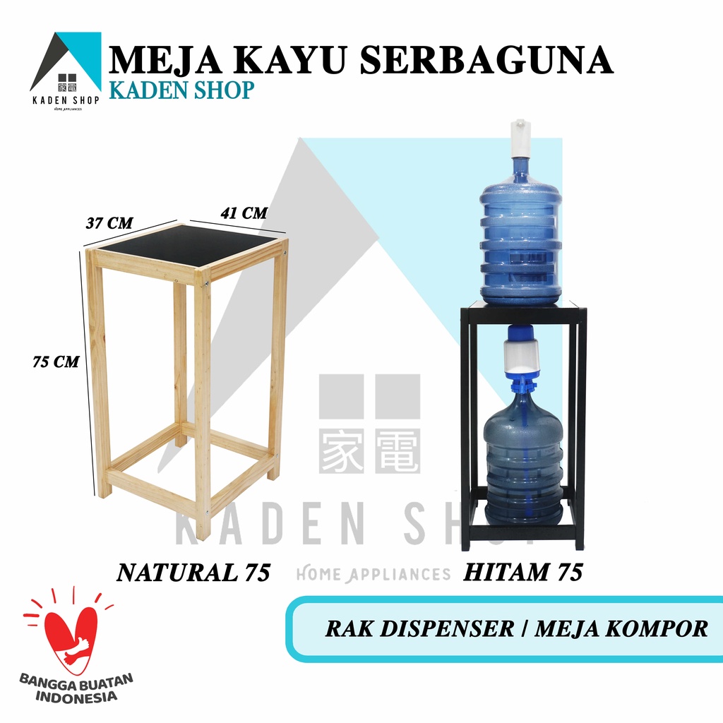 Rak dispenser meja kayu serbaguna