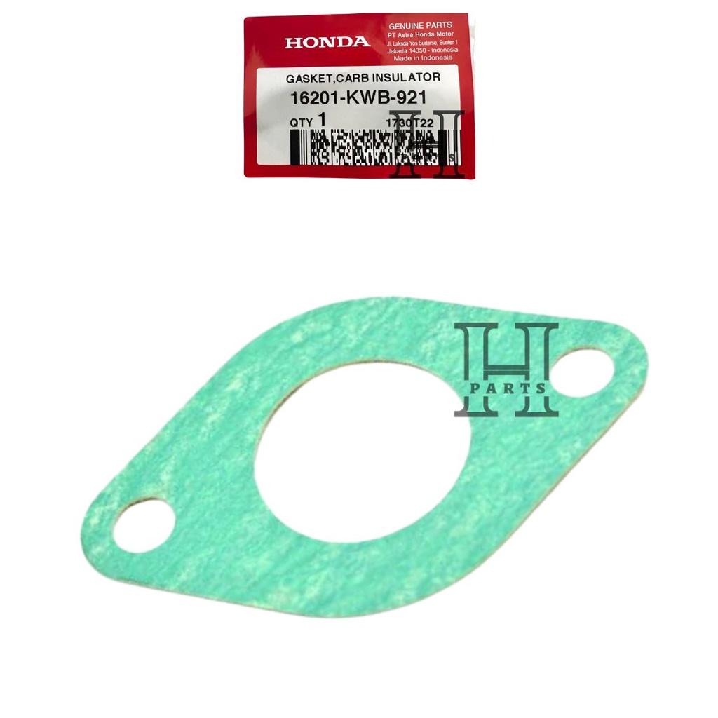 PAKING MANIPUL GASKET CARB INSULATOR REVO BLADE 110 KARBURATOR 16201-KWB-921 ASLI ORIGINAL AHM HGP HONDA