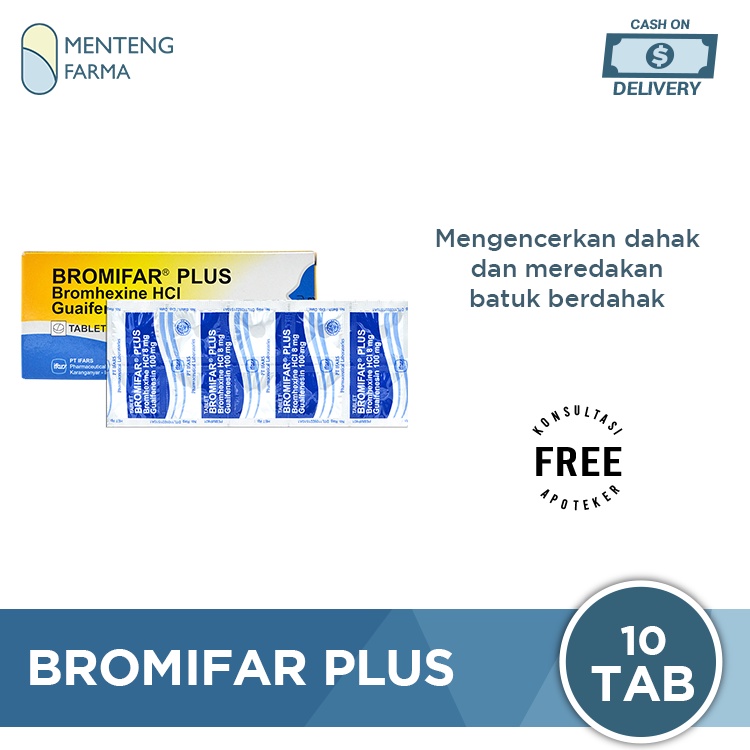 Bromifar Plus 10 Kaplet - Obat Batuk Berdahak