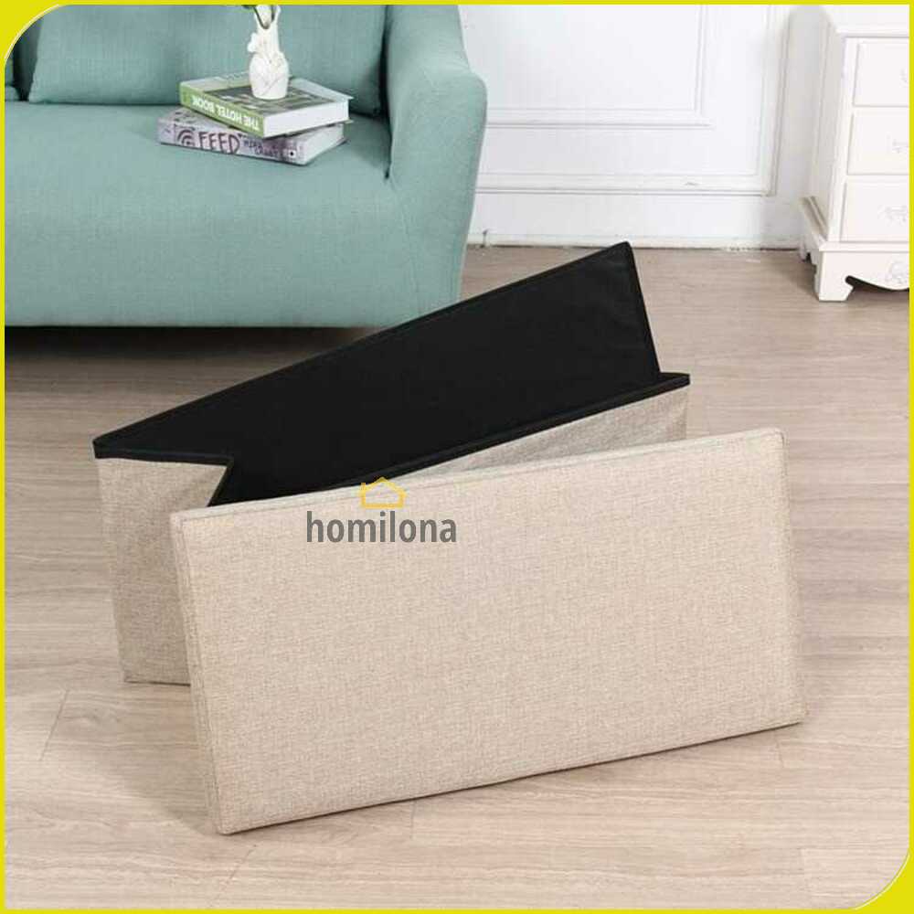 TaffHOME Sofa Kotak Penyimpanan Barang Foldable Storage 76x38x38cm