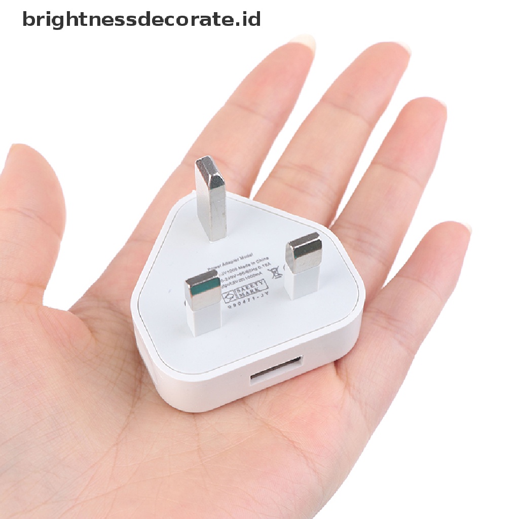 [Birth] Speedy Fast 1port USB Charger 3pin Adaptor Colokan Dinding Listrik UK ORIGINAL [ID]