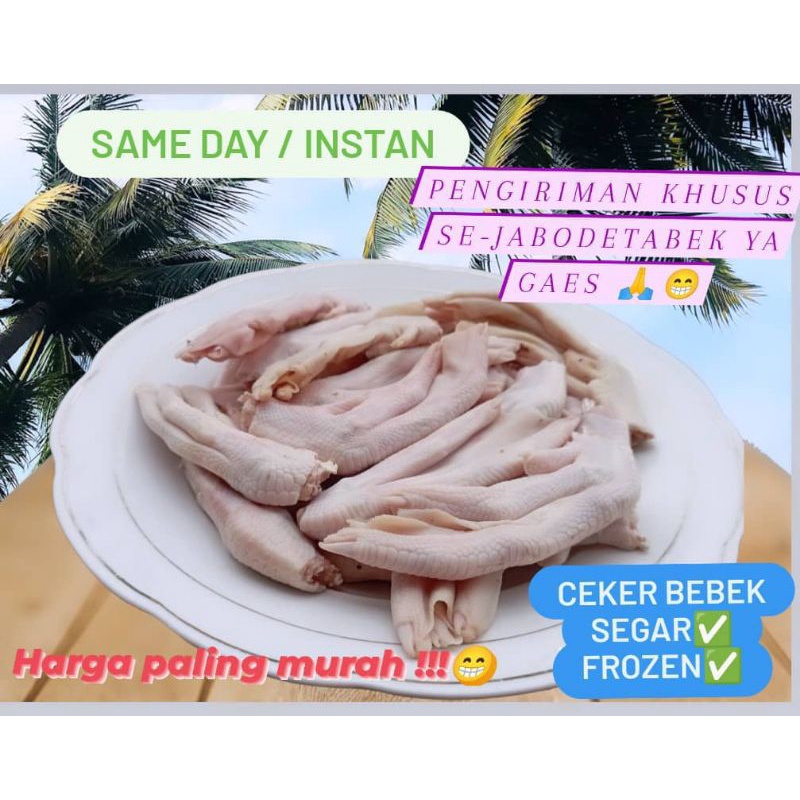 

Ceker Bebek Fresh / Frozen & Lidah Bebek Paling Murah