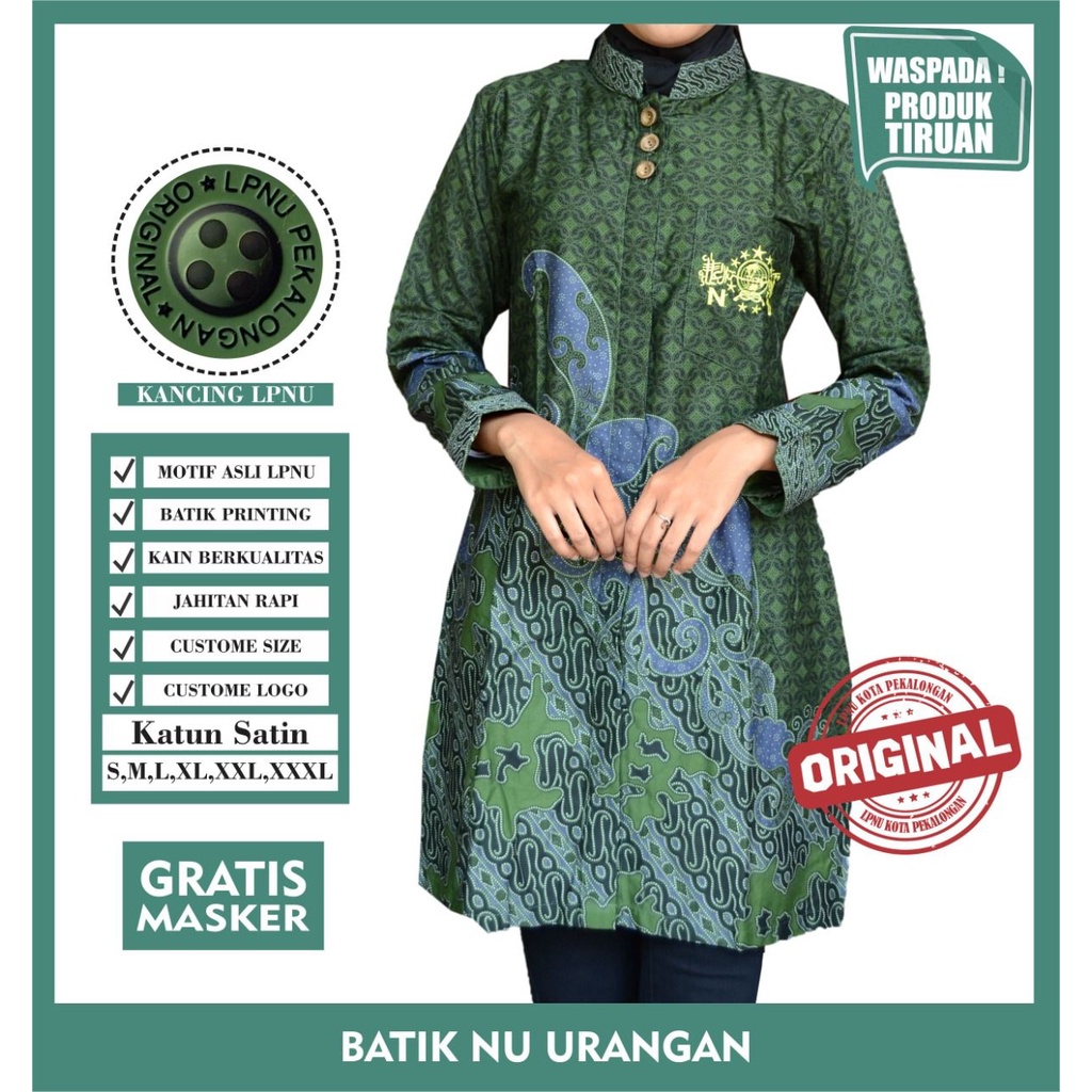 Blus NU Urangan Blus Batik NU Urangan Batik NU Urangan Wanita