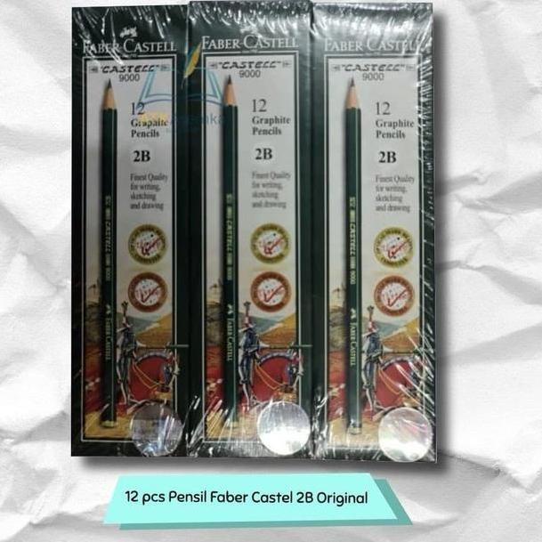 

Terbaik|LR15|12pcs Pensil Faber Castel 2B Original / Faber Catle Atk