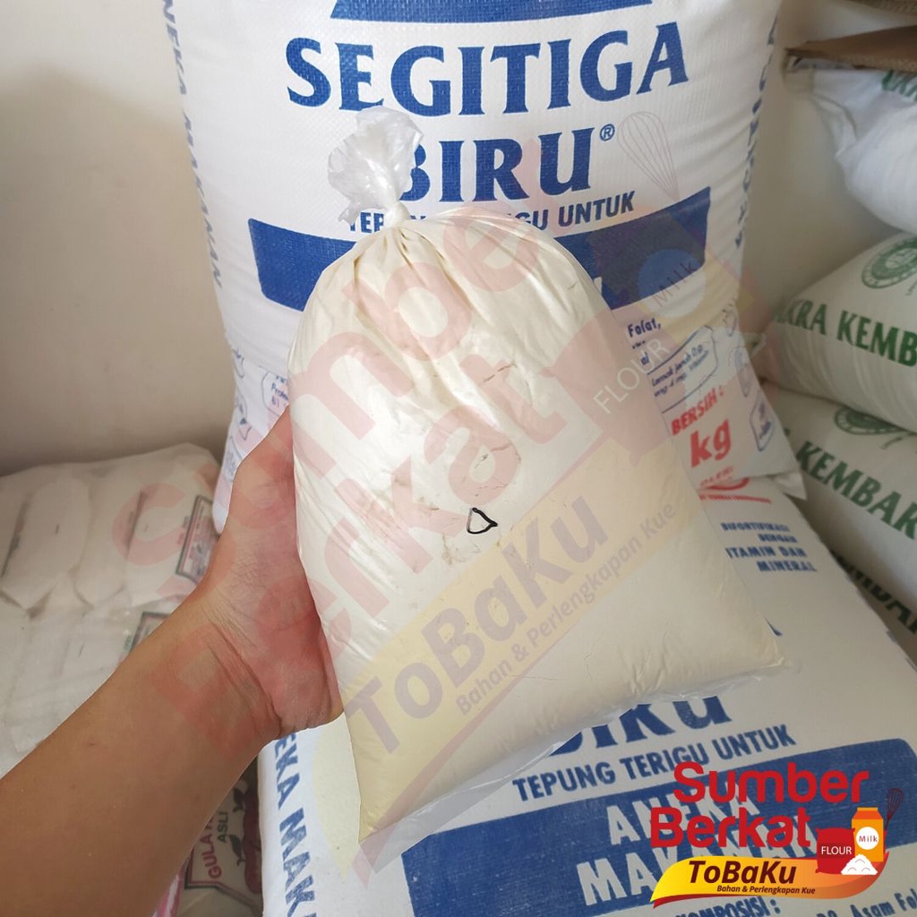 

Tepung Segitga Biru 1 kg Repack Kemasan Ulang Murah