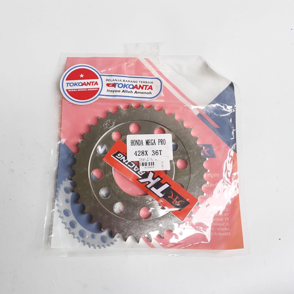 Gir Gear Belakang Motor Mega Pro Lama New Mono Shock 428 x 36 37 38 39 40 41 42 43 44 45 46 47 48 GL