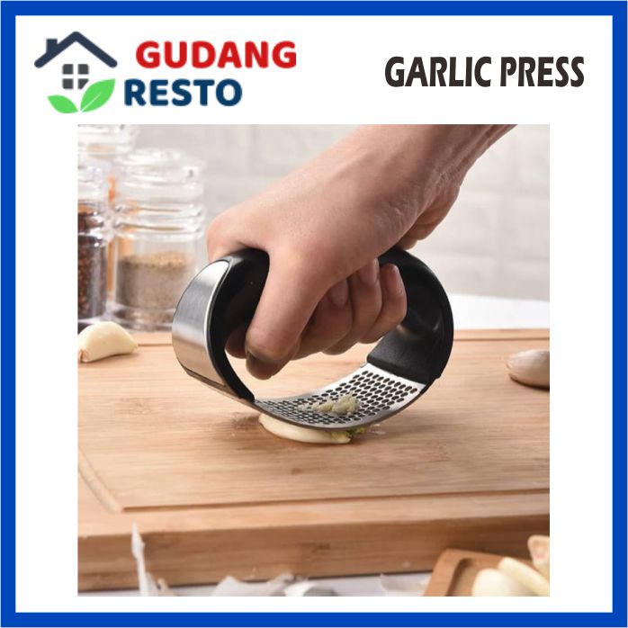 GARLIC PRESS CRUSHER ALAT PENGHANCUR PENGHALUS PENGGILING PELUMAT PENGIRIS BAWANG PUTIH GEPREK PENYET