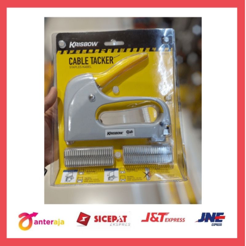 

Krisbow Stapler Cable Tacker / Stepler