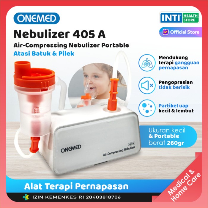 Abf Onemed Nebulizer Onemed 405A / Compressor Nebulizer / Alat Uap