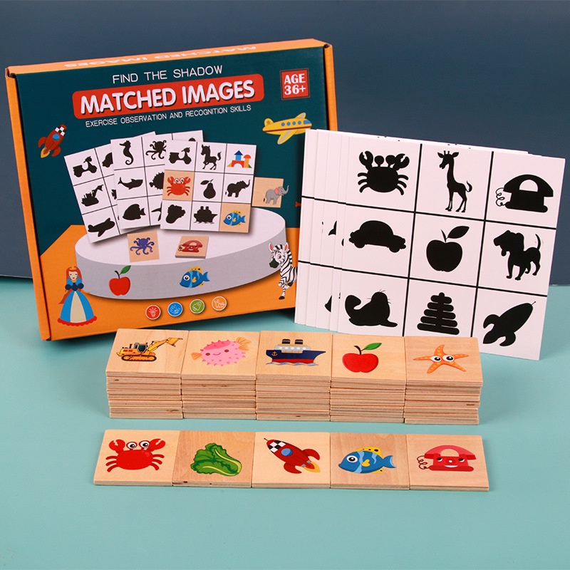 TweedyToys - Puzzle Bayangan Matched Images / Mainan matched images shadow matching game / Mainan mencocokkan bentuk bayangan