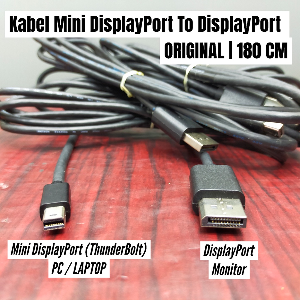 Kabel MINI DP To DP Display Port To Display Port Berkualitas