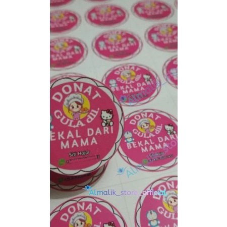 

CETAK STIKER LABEL OLSHOP MAKANAN MINUMAN MURAH SUDAH CUTTING
