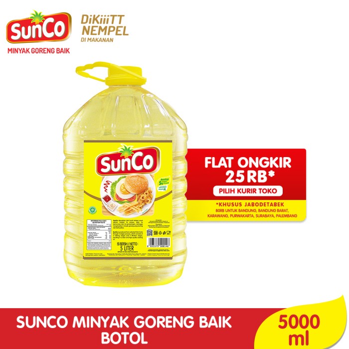 

Sunco Minyak Goreng Botol 5 L