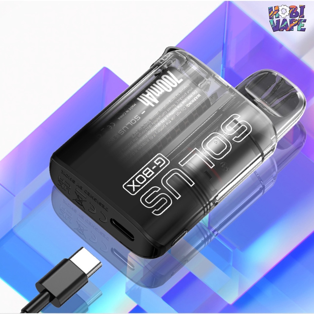 (NEW) SMOK PODS SOLUS G-BOX 700MAH POD KIT BY SMOK / SOLUS G BOX KIT G-BOX - TRANSPARENT TERLARIS