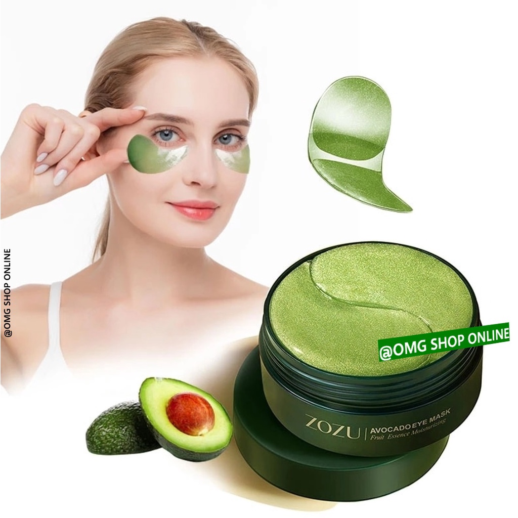 [NEW] Isi 60 Lembar Termurah !!! Masker Mata Collagen Zozu Avocado Smooth / Masker Mata Panda Kantung Masker Mata Untuk Tidur / Eye Mask Gold Collagen Untuk Leher Pipi Masker Wajah Glowing dan Putih Eye Serum Masker Organik Anti Kerut Aging Pelembab Wajah