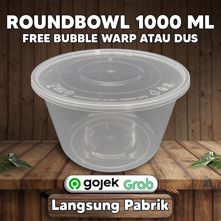 Thinwall Mangkok 1000ml / Mangkuk Plastik 1000 ml /Thinwall 1000ml