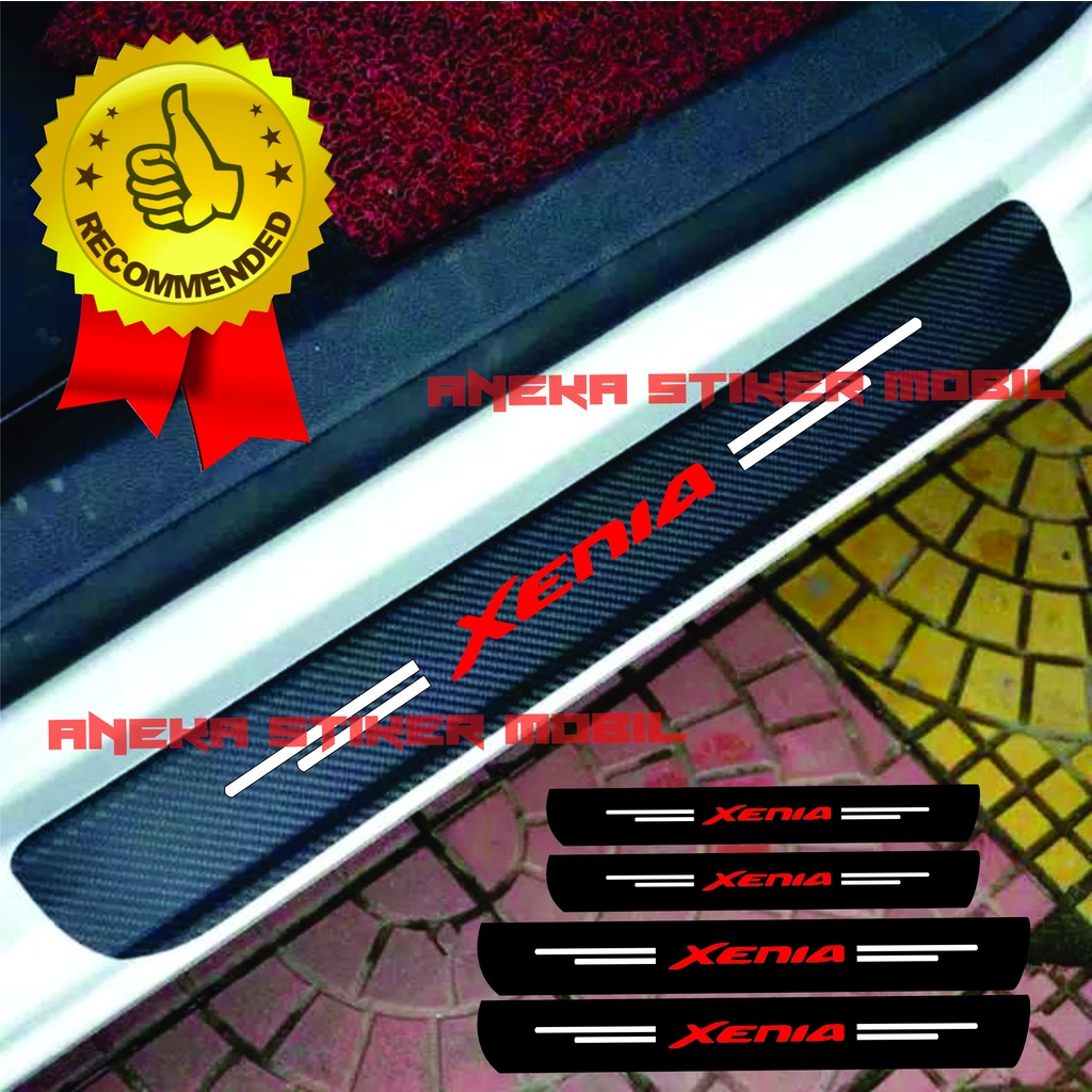 4pcs stiker mobil xenia stiker pelindung pintu mobil dari pijakan kaki stiker variasi mobil xenia