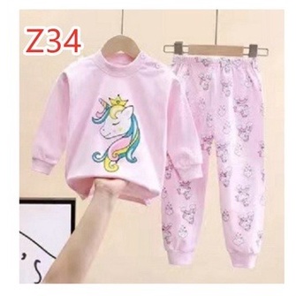 Piyama Anak Fashion Import-  setelan Baju Tidur Anak Laki dan Perempuan Import