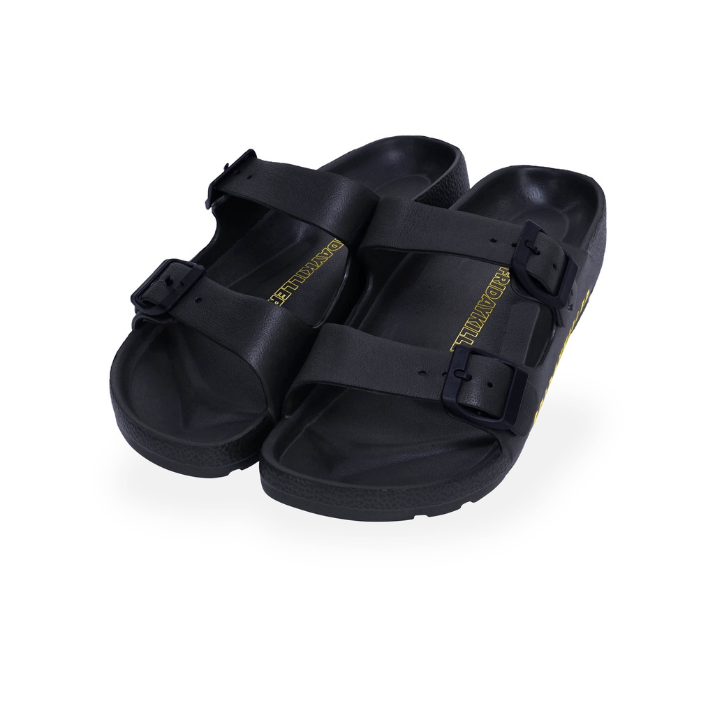 SANDAL SLIDE FRIDAY KILLER | CETERO BLACK YELLOW