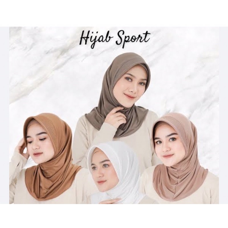 HIJAB SPORT/JILBAB LANGSUNG PENDEK/JILBAN SPORT