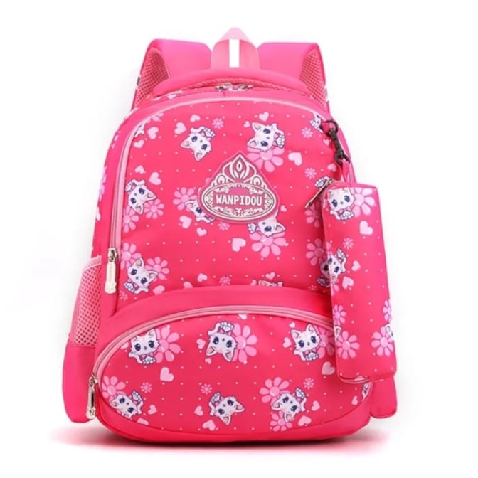 [COD] Tas Ransel Anak Karakter / Tas Punggung Backpack Anak Sekolah TK / SD Mini Motif  / Tas Ransel Karakter Kucing