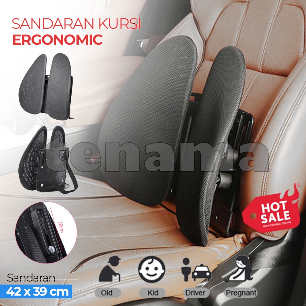 Penahan Postur Sandaran Punggung Lumbar Back Support Kursi Jok mobil