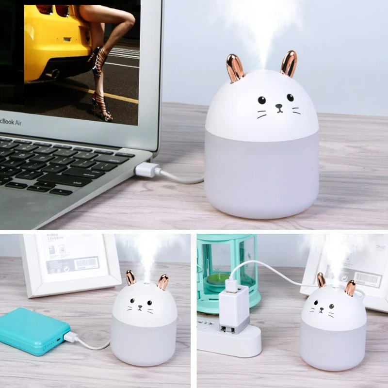 Cat Humidifier Kucing A11 Pelembab Udara Air Purifier Diffuser 250ML LED Light