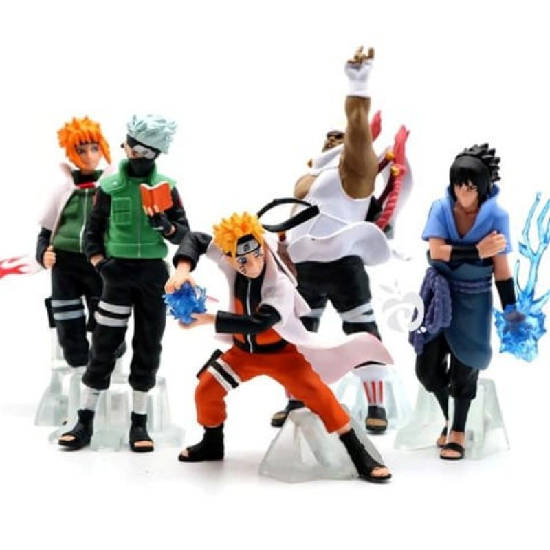 NARUTO FIGURE 1 SET ISI 5 / MAINAN PAJANGAN ANIME / NARUTO