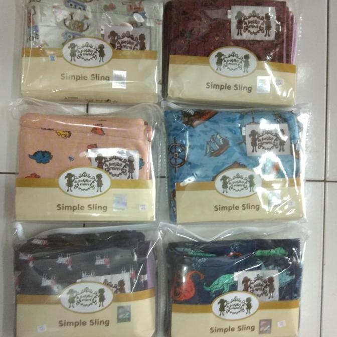 Geos Petite mimi gendongan kaos bayi ukuran S,M,L,dan XL