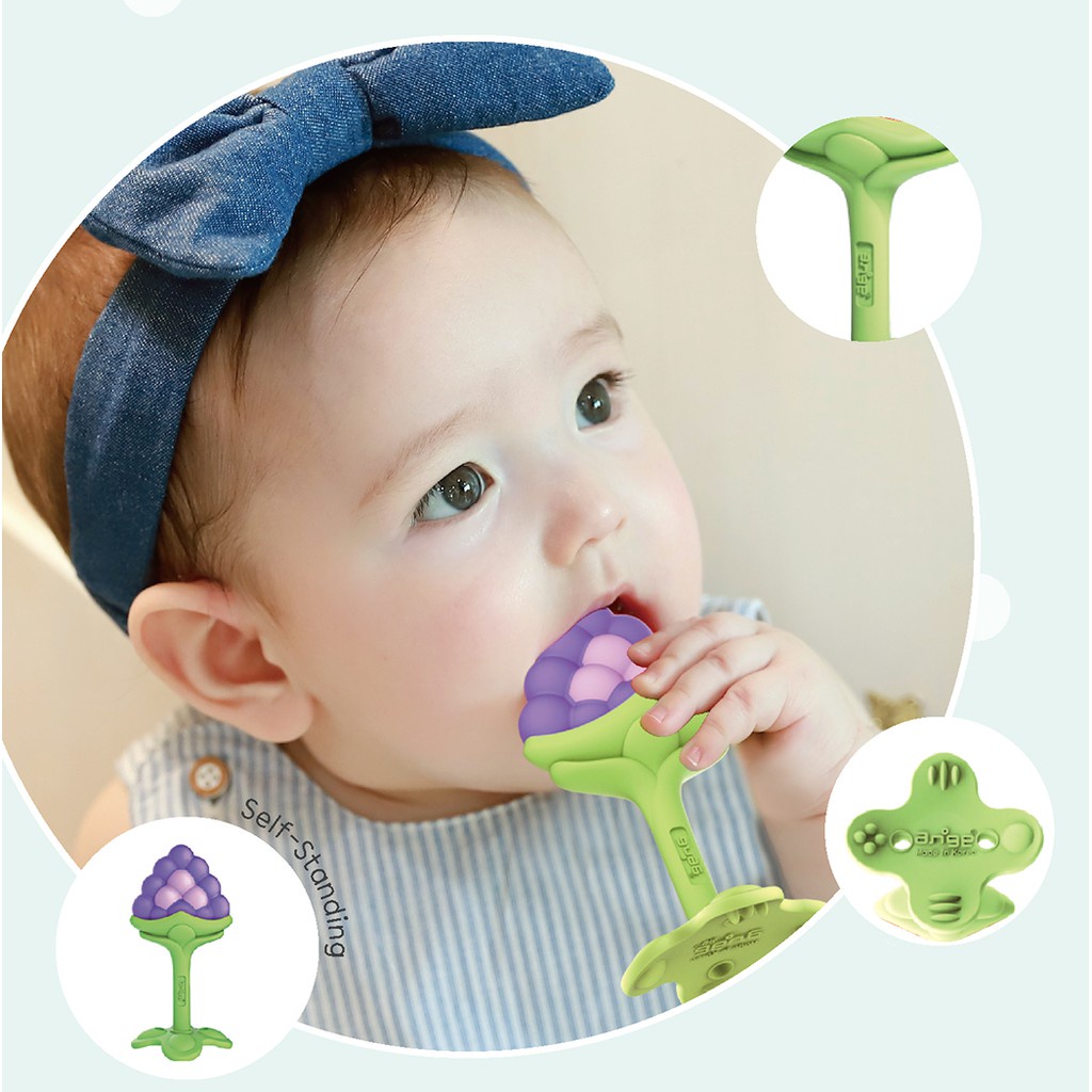 Ange 3D Grape Teether Gigitan Bayi 3m+