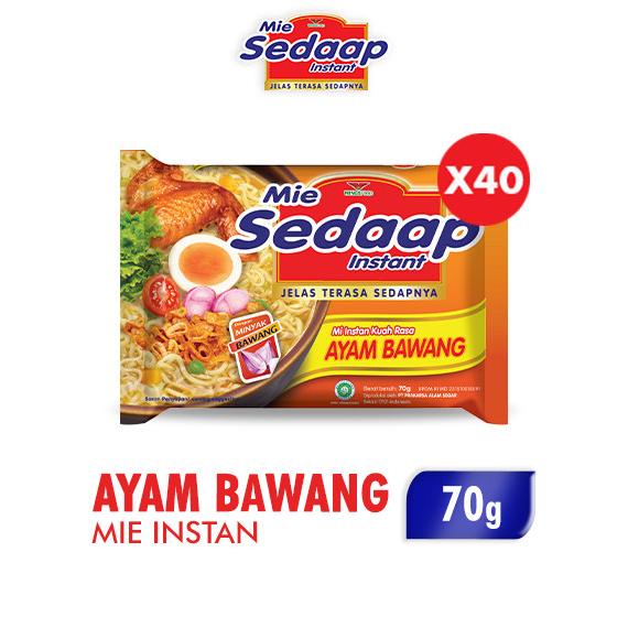 

Sedaap Mie Instan Ayam Bawang 70 gr x 40