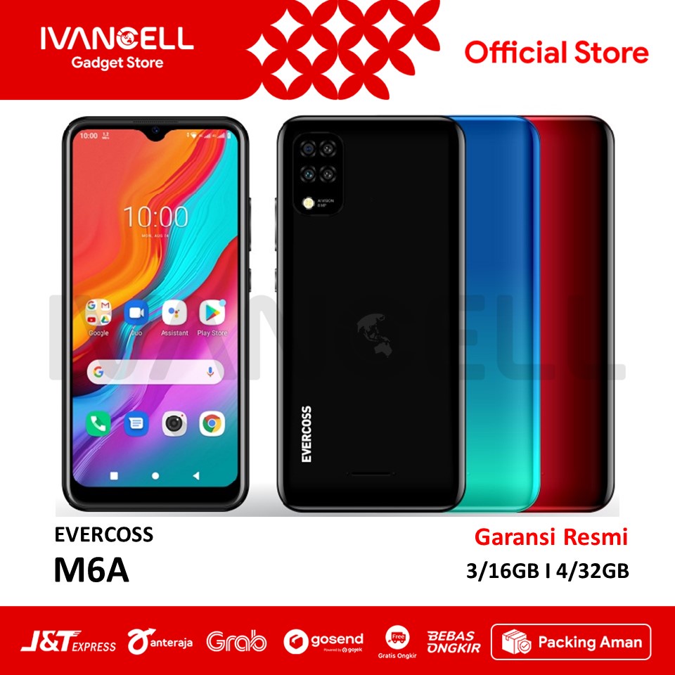 Official Evercoss M6A 3/16GB 4/32GB Smartphone Android