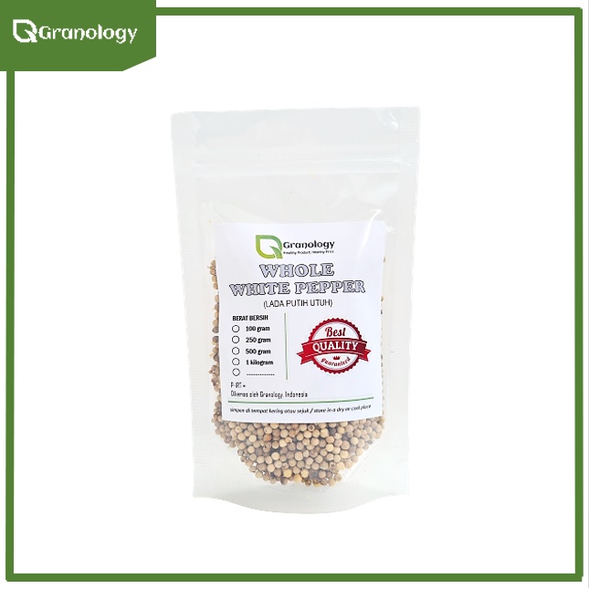 Lada Putih Utuh / Whole White Pepper (100 gram) by Granology