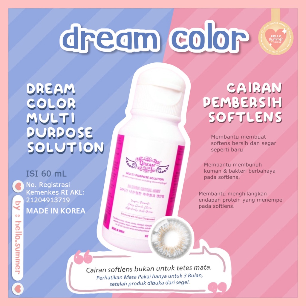 X2 NICE LOOK SOL 8 Cairan Air Softlens Multi Purpose Contact Lens Solution 60ml 150ml