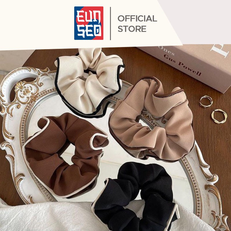 EUNSEO Scrunchie Ikat Rambut France Paris Style Kunciran Cepol Rambut Premium