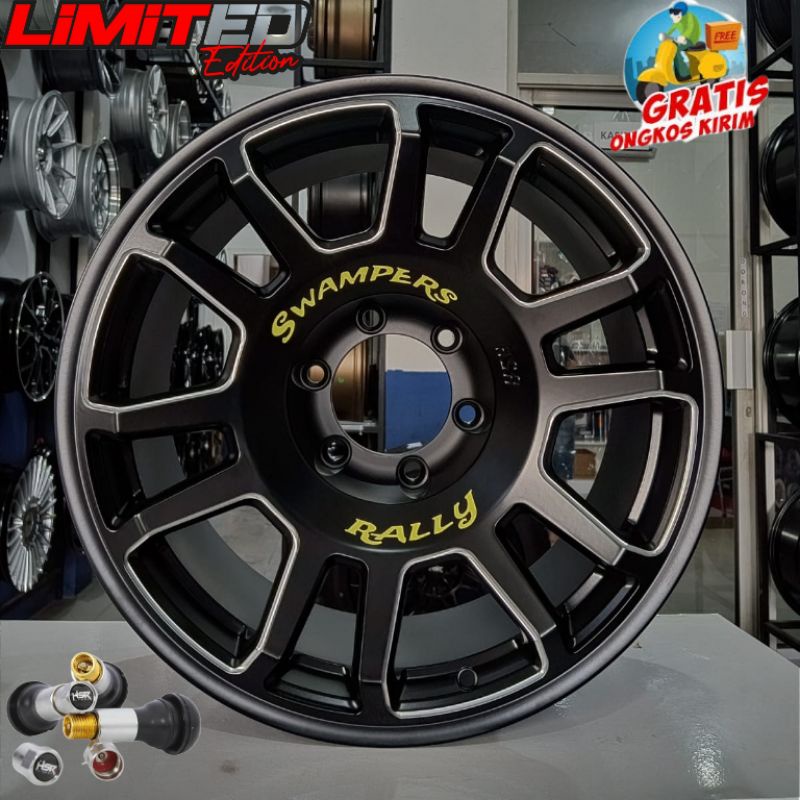 veleg mobil r18 velg mobil hsr SWAMPERS lubang baut 6 velg mobil fortuner pajero strada velg mobil l