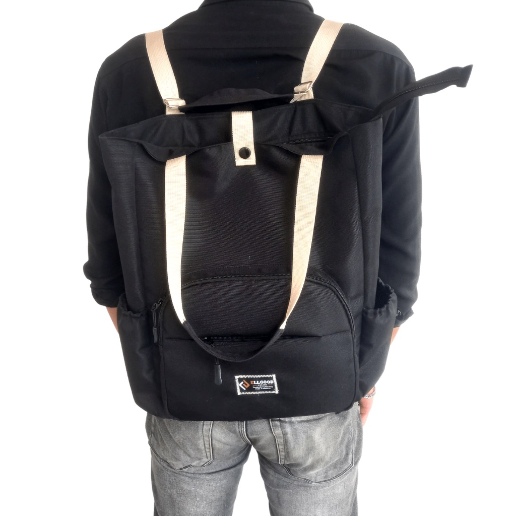 TOTE BAG BACKPACK l Pria / Wanita Multifungsi Tas laptop