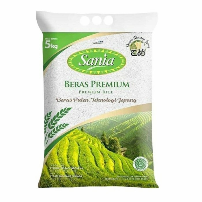 Beras Sania Pulen 5 kg/ beras premium sania 5kg/sania beras 5kg