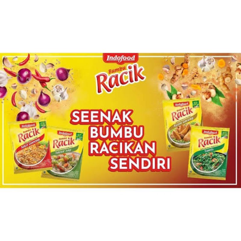 

Aneka Bumbu Racik Indofood Ikan Goreng/Racik Sayur Asem/Racik Lodeh INSTAN