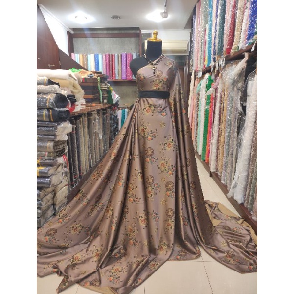 Kain Armany Silky Bunga Salur PS-2207058 no:06