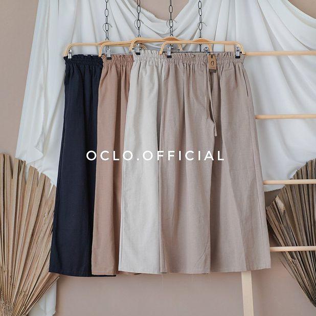 [PRODUK HTRAU] SALE - WIDE KULOT LINEN PREMIUM JUMBO L - XXXXL / Kulot Wanita Jumbo 80W