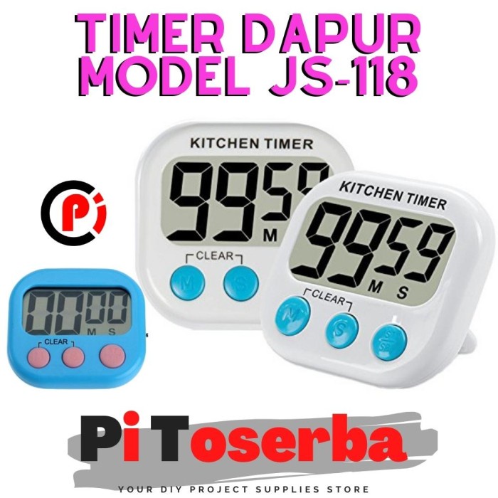 Timer Masak Dapur LCD Kitchen Countdown Clock Model JS-118