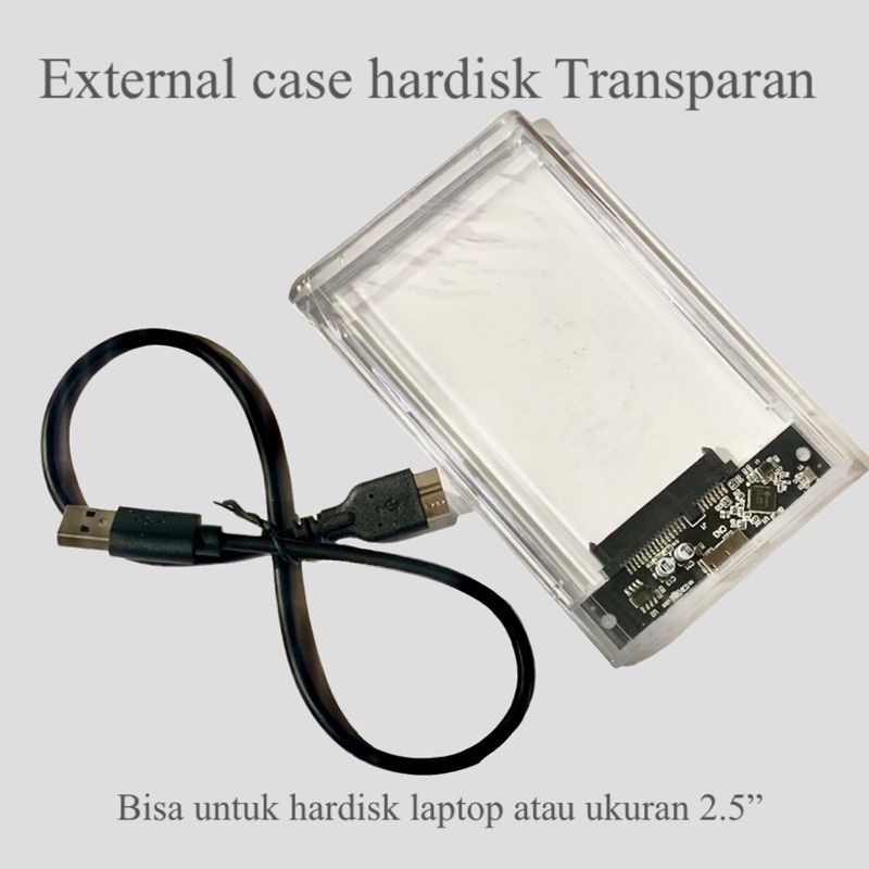 case hardisk hardisk portable transparan