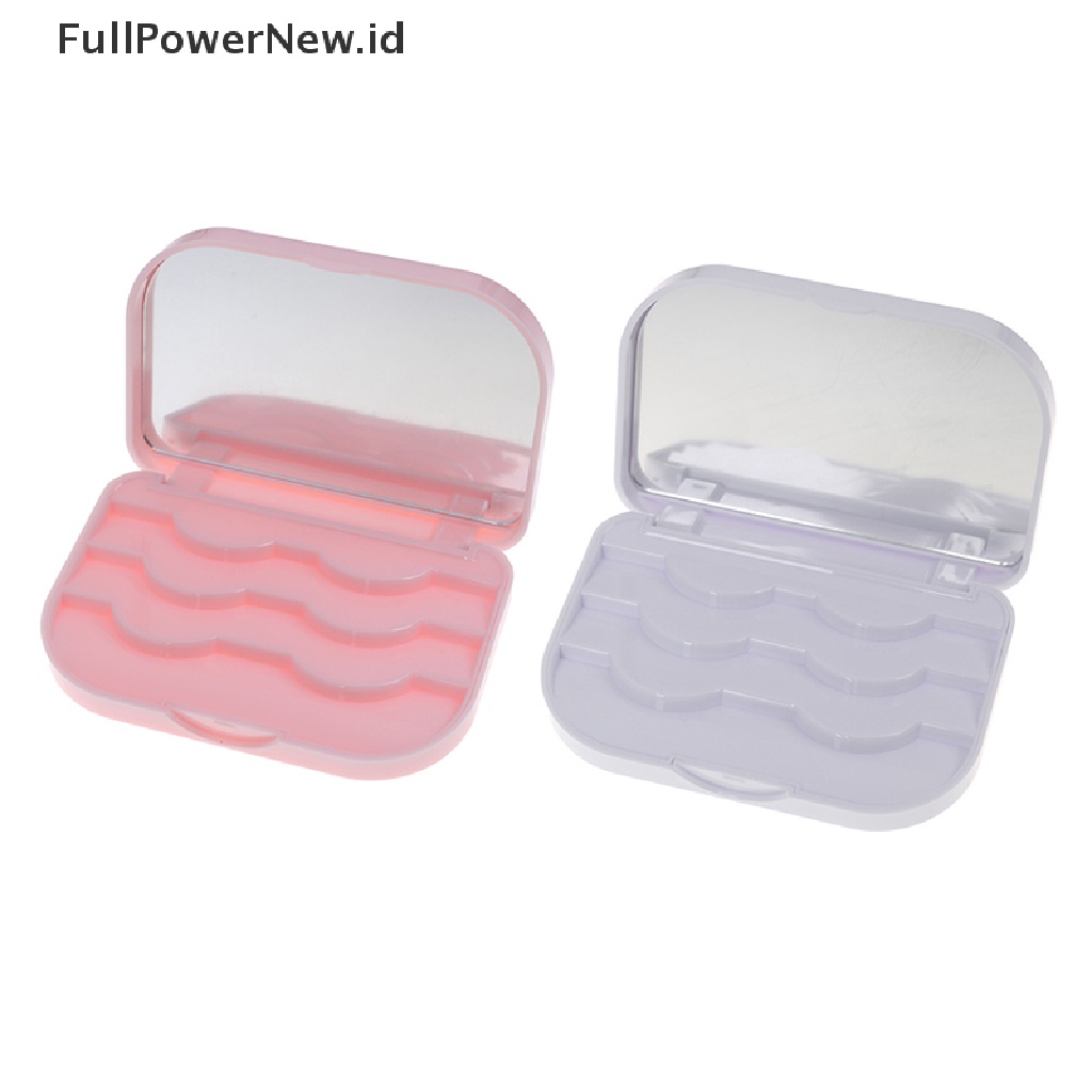 Power Makeup Kotak Organizer Penyimpanan Bulu Mata Palsu Travel Lashes Holder Case Container ID